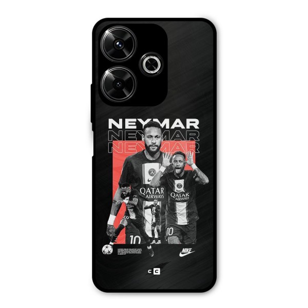 Brazilian Brilliance Metal Back Case for Poco M6 Plus