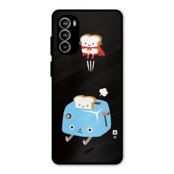Bread Toast Metal Back Case for Moto G52