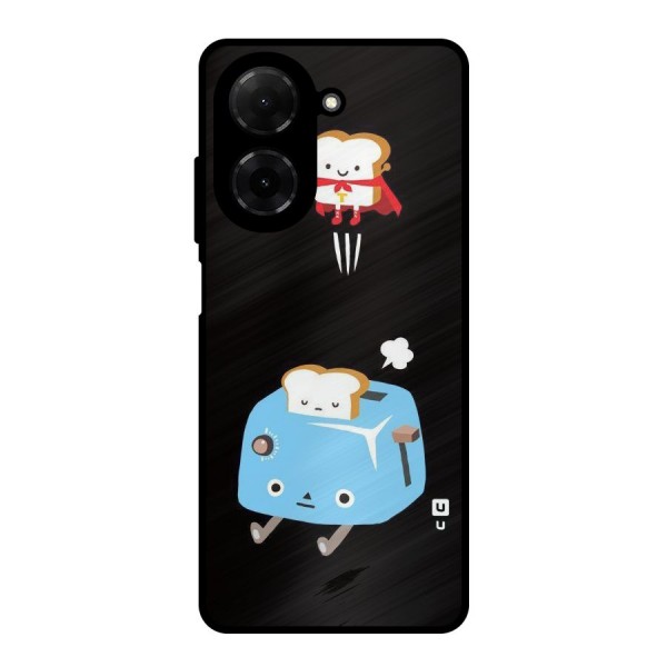Bread Toast Metal Back Case for Poco C71