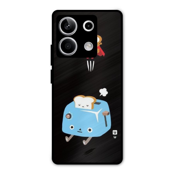 Bread Toast Metal Back Case for Redmi Note 13 5G