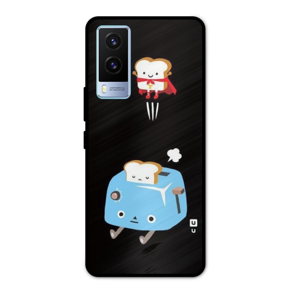 Bread Toast Metal Back Case for Vivo V21e 5G