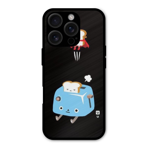 Bread Toast Metal Back Case for iPhone 16 Pro