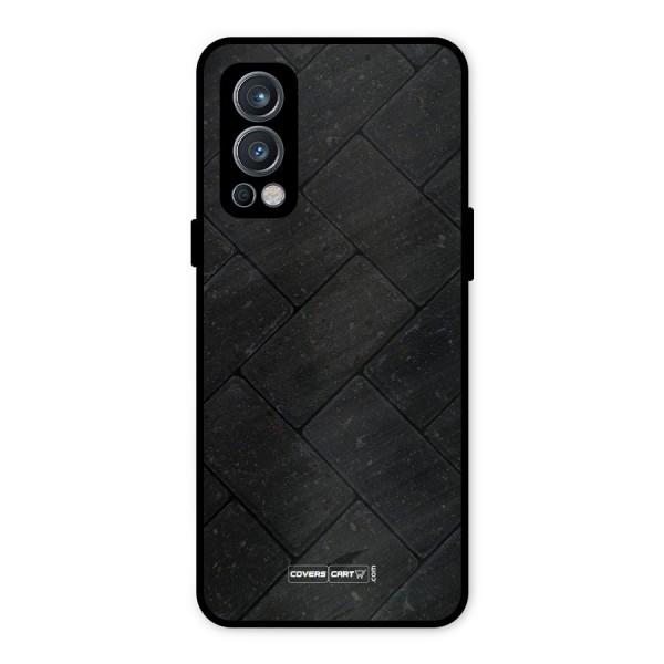 Bricks Pattern Metal Back Case for OnePlus Nord 2 5G