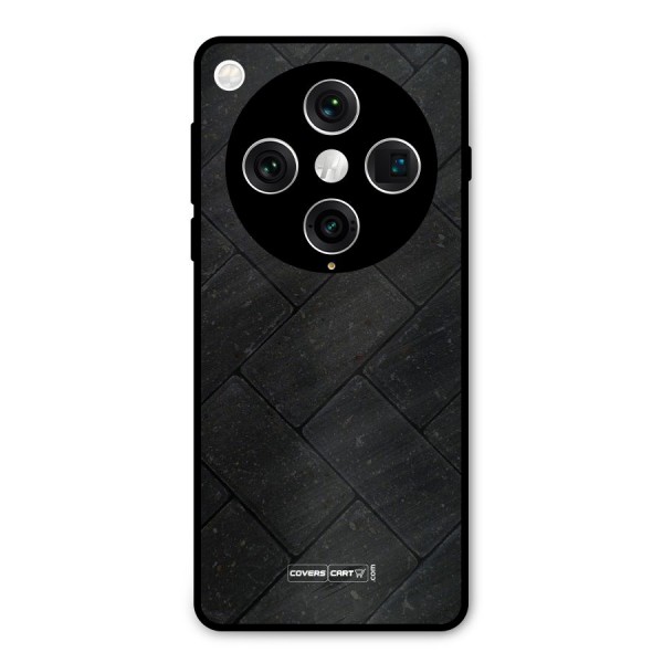 Bricks Pattern Metal Back Case for Oppo Find X8 Pro