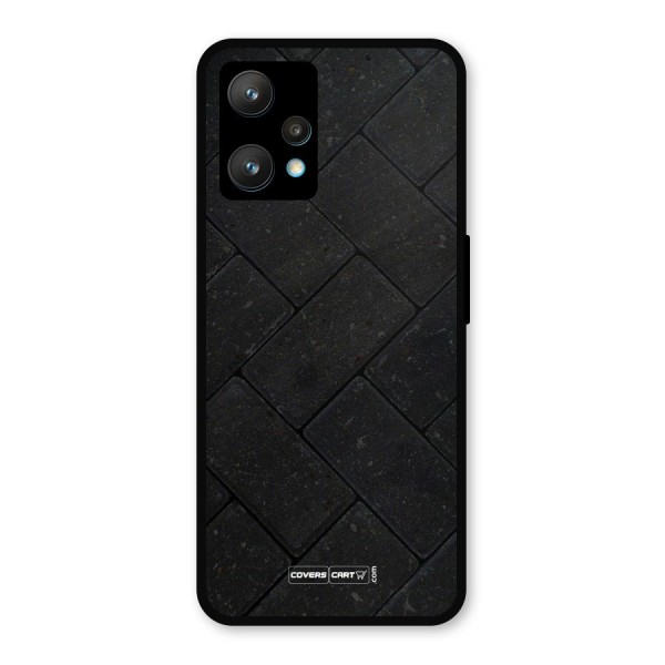 Bricks Pattern Metal Back Case for Realme 9
