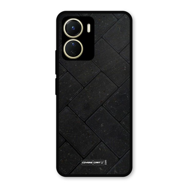Bricks Pattern Metal Back Case for Vivo T2x