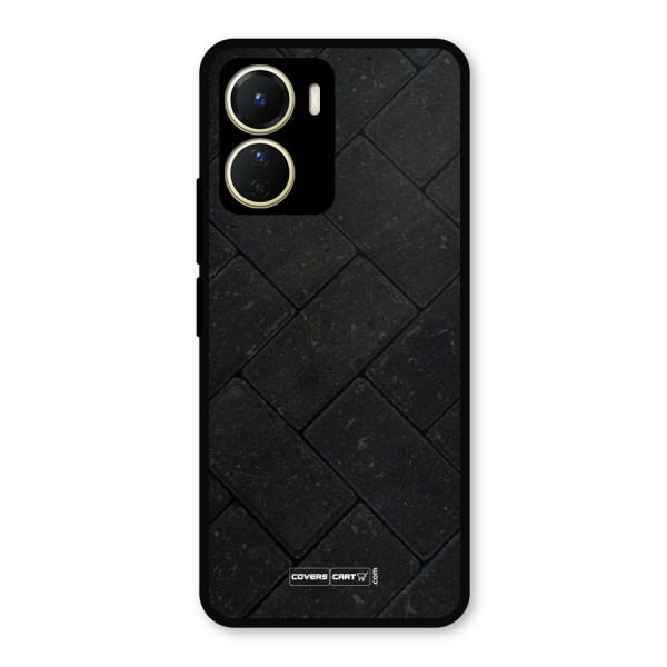 Bricks Pattern Metal Back Case for Vivo T2x