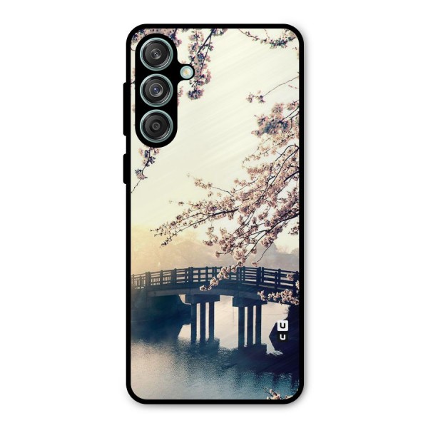 Bridge Blossom Metal Back Case for Galaxy M55 5G