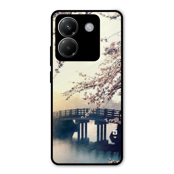 Bridge Blossom Metal Back Case for Poco M7 Pro 5G