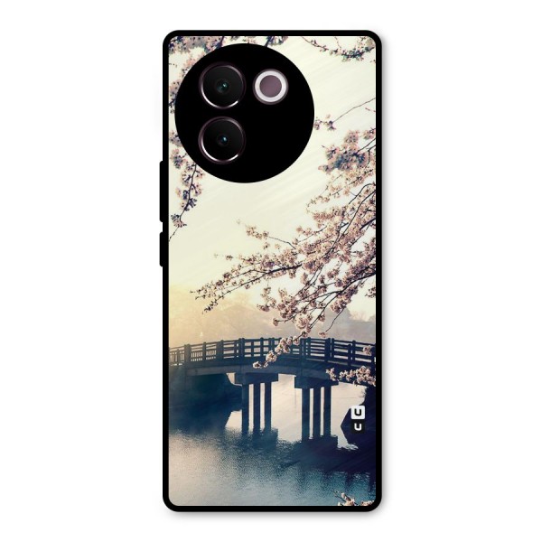 Bridge Blossom Metal Back Case for Vivo V30e