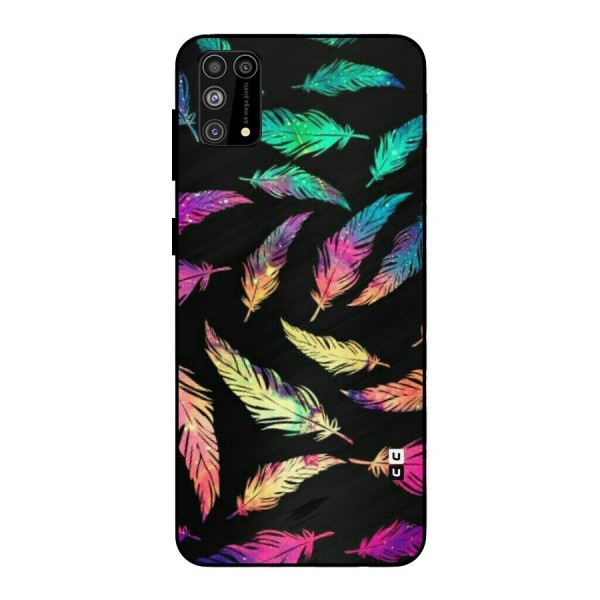 Bright Feathers Metal Back Case for Galaxy F41