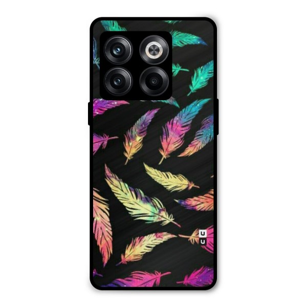 Bright Feathers Metal Back Case for OnePlus 10T