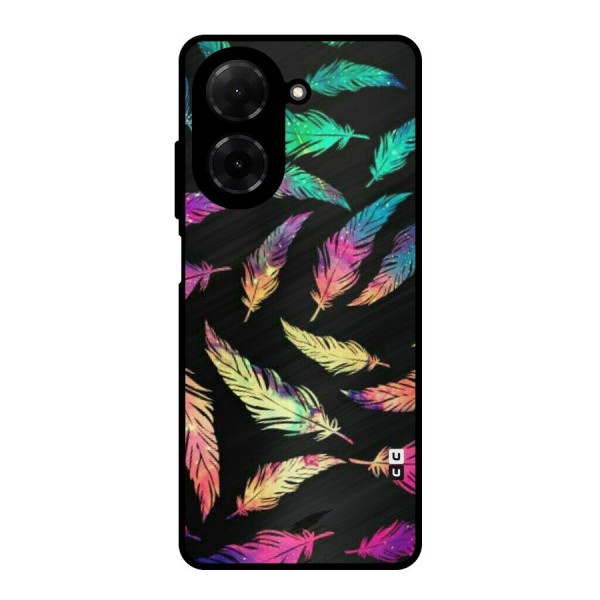 Bright Feathers Metal Back Case for Poco C71