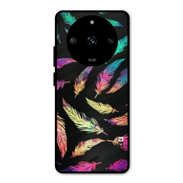 Bright Feathers Metal Back Case for Realme Narzo 60 5G