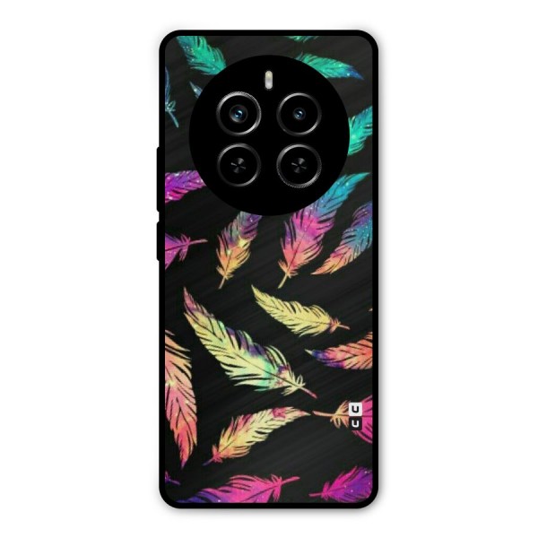 Bright Feathers Metal Back Case for Realme P1 Pro