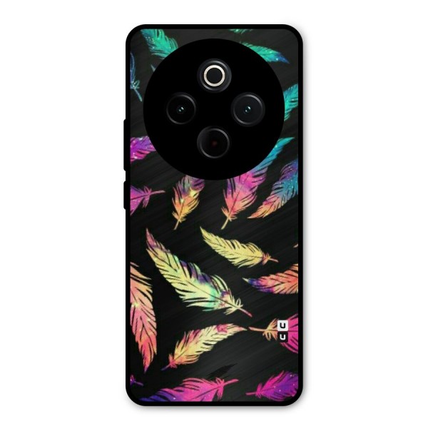 Bright Feathers Metal Back Case for Vivo T4