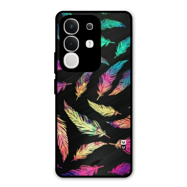 Bright Feathers Metal Back Case for iQOO Z10x