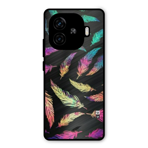 Bright Feathers Metal Back Case for iQOO Z9 Turbo