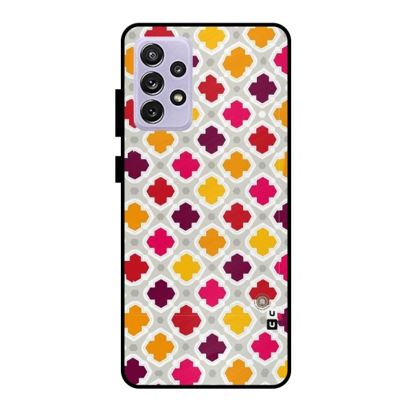 Bright Pattern Metal Back Case for Galaxy A72