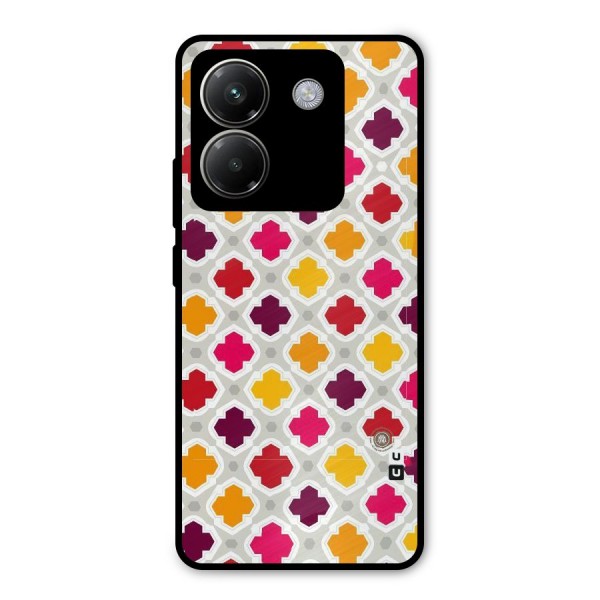 Bright Pattern Metal Back Case for Poco M7 Pro 5G