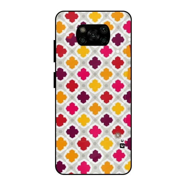 Bright Pattern Metal Back Case for Poco X3