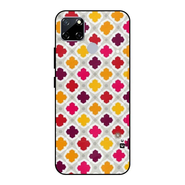Bright Pattern Metal Back Case for Realme Narzo 30A