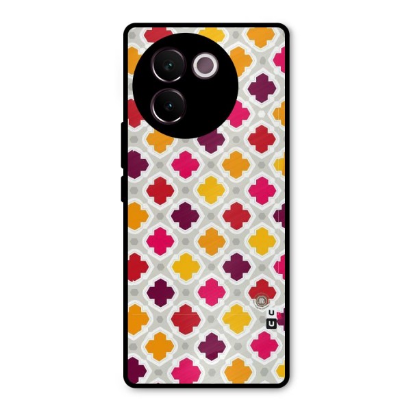 Bright Pattern Metal Back Case for Vivo V30e