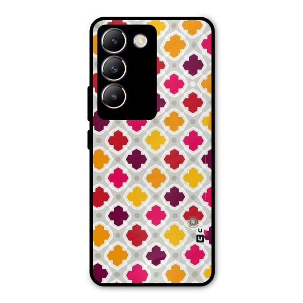 Bright Pattern Metal Back Case for Vivo Y200e