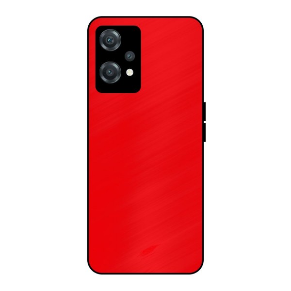 Bright Red Metal Back Case for OnePlus Nord CE 2 Lite 5G
