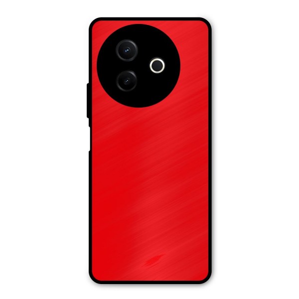 Bright Red Metal Back Case for Vivo Y39