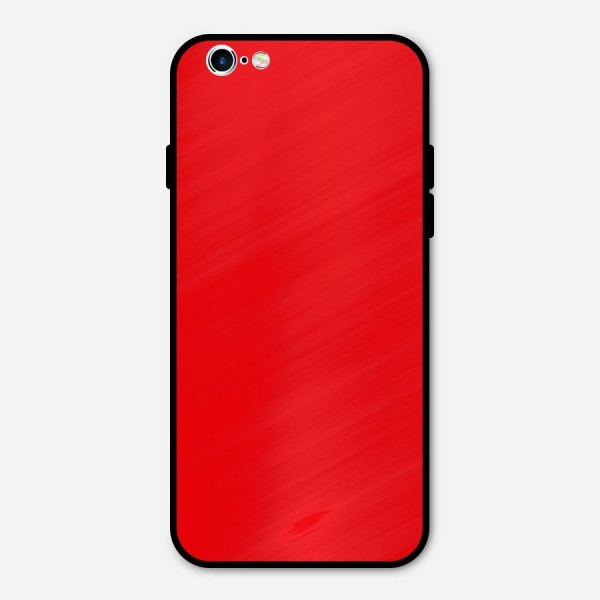 Bright Red Metal Back Case for iPhone 6 6s