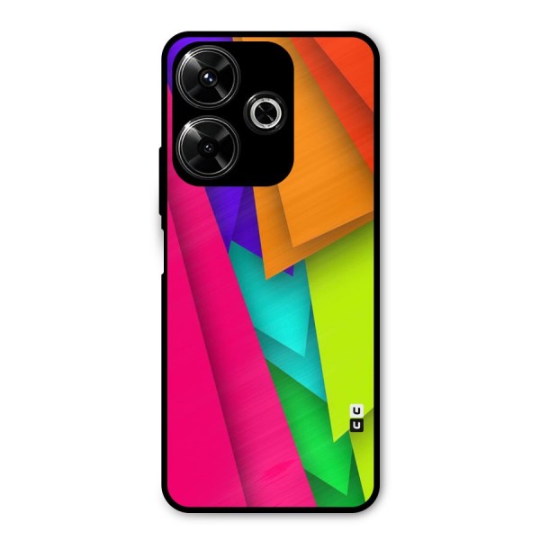 Bring In Colors Metal Back Case for Poco M6 Plus