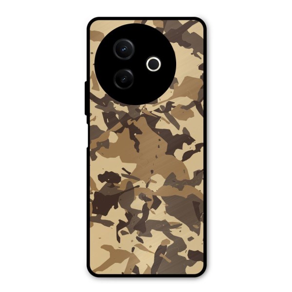 Brown Camouflage Army Metal Back Case for Vivo Y39