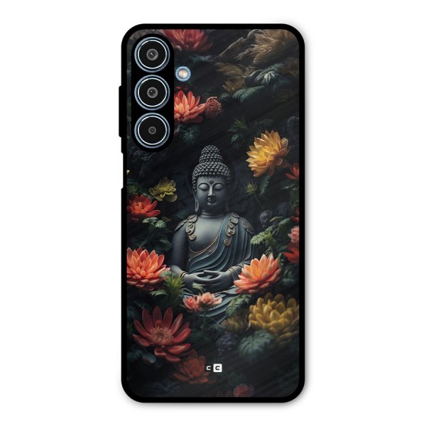 Buddha With Flower Metal Back Case for Galaxy M35