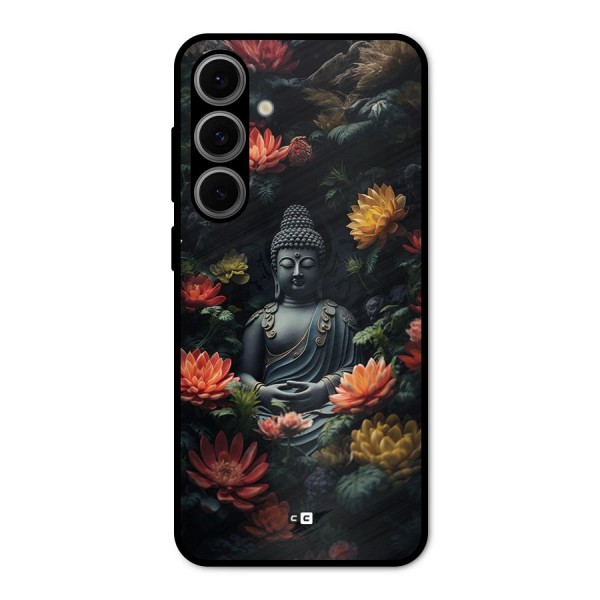 Buddha With Flower Metal Back Case for Galaxy S24 FE