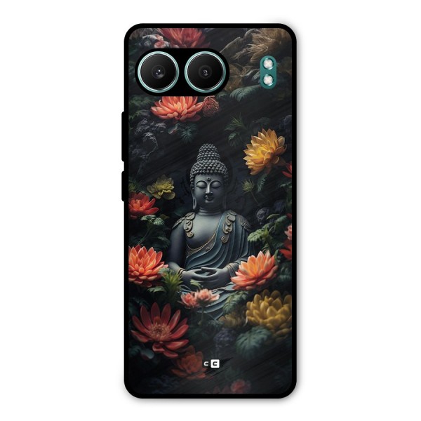 Buddha With Flower Metal Back Case for OnePlus Nord 4