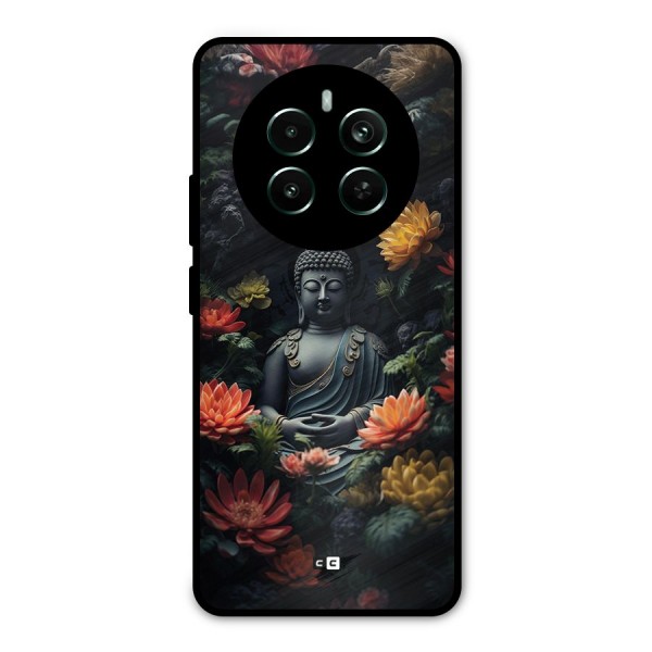 Buddha With Flower Metal Back Case for Realme 12 Pro Plus