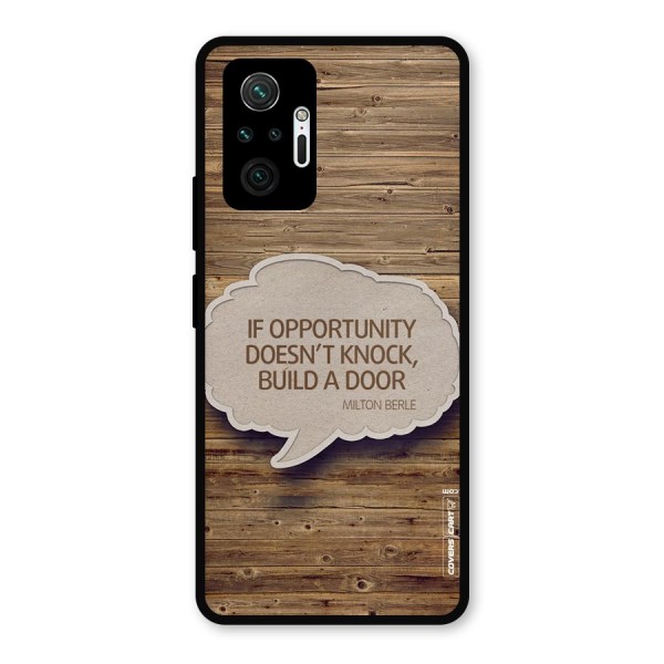 Build Your Door Metal Back Case for Redmi Note 10 Pro