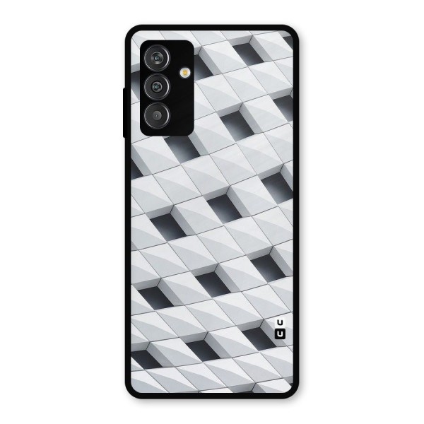 Building Pattern Metal Back Case for Galaxy M14 5G