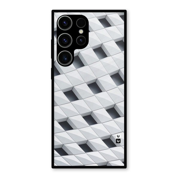 Building Pattern Metal Back Case for Galaxy S23 Ultra