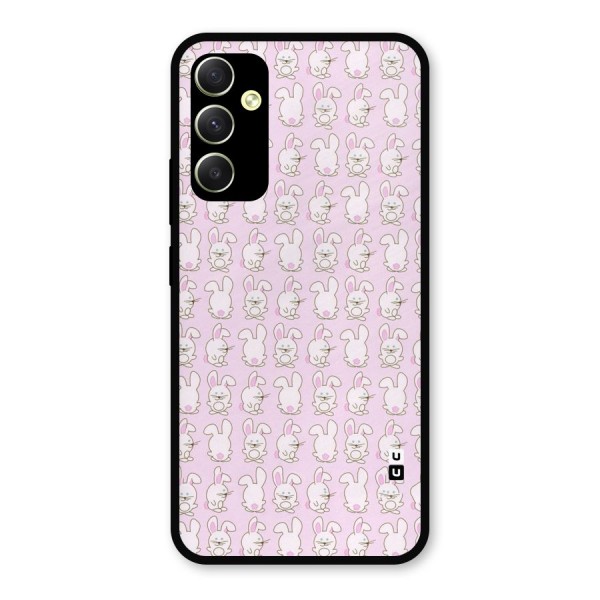 Bunny Cute Metal Back Case for Galaxy A34