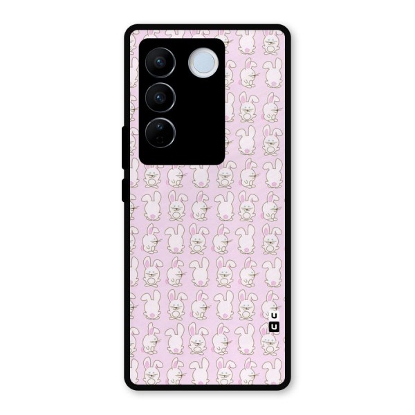 Bunny Cute Metal Back Case for Vivo V27 Pro