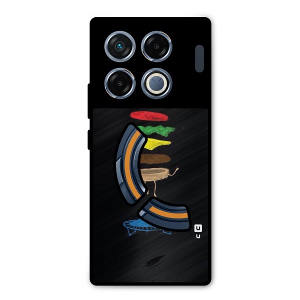 Burger Jump Metal Back Case for Infinix GT 20 Pro