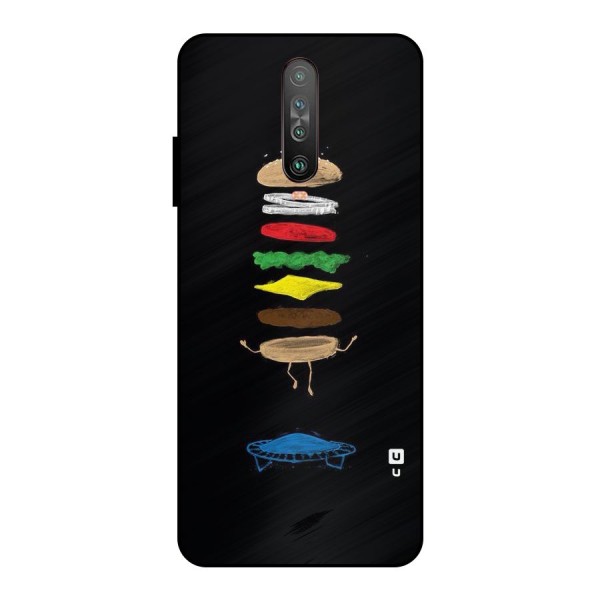 Burger Jump Metal Back Case for Poco X2