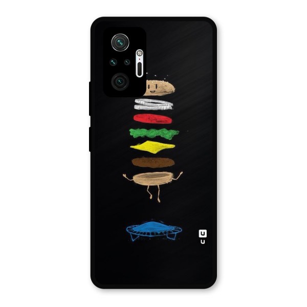 Burger Jump Metal Back Case for Redmi Note 10 Pro Max
