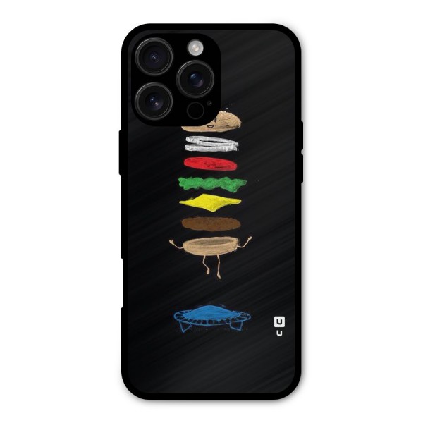 Burger Jump Metal Back Case for iPhone 16 Pro Max
