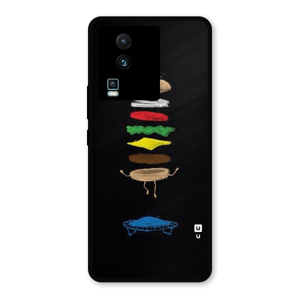 Burger Jump Metal Back Case for iQOO Neo 7 Pro