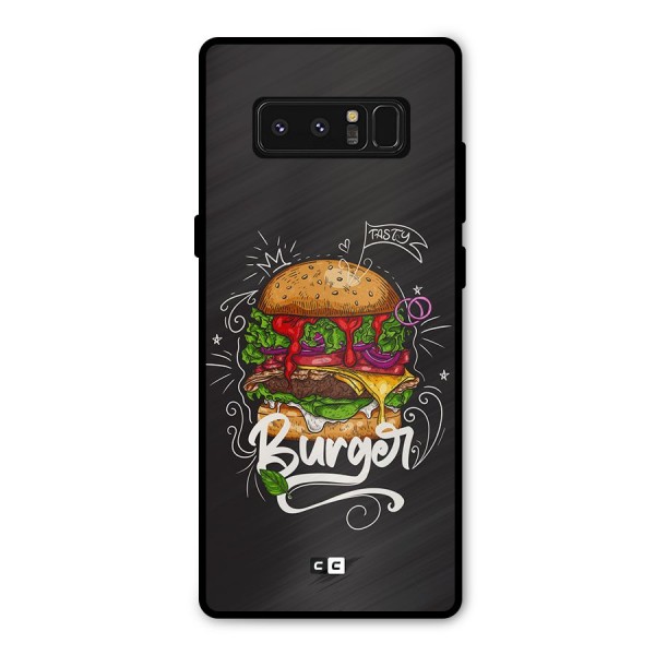 Burger Lover Metal Back Case for Galaxy Note 8
