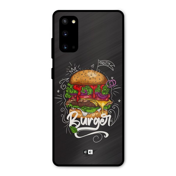 Burger Lover Metal Back Case for Galaxy S20