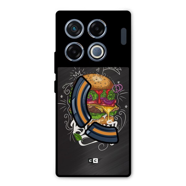 Burger Lover Metal Back Case for Infinix GT 20 Pro